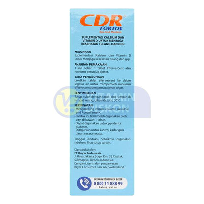 CDR FORTOS RASA JERUK MANDARIN 10 TABLET