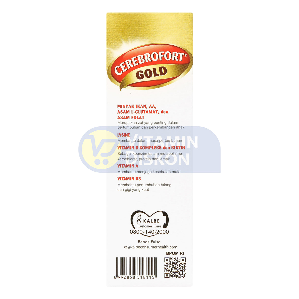 CEREBROFORT GOLD RASA JERUK 100ML
