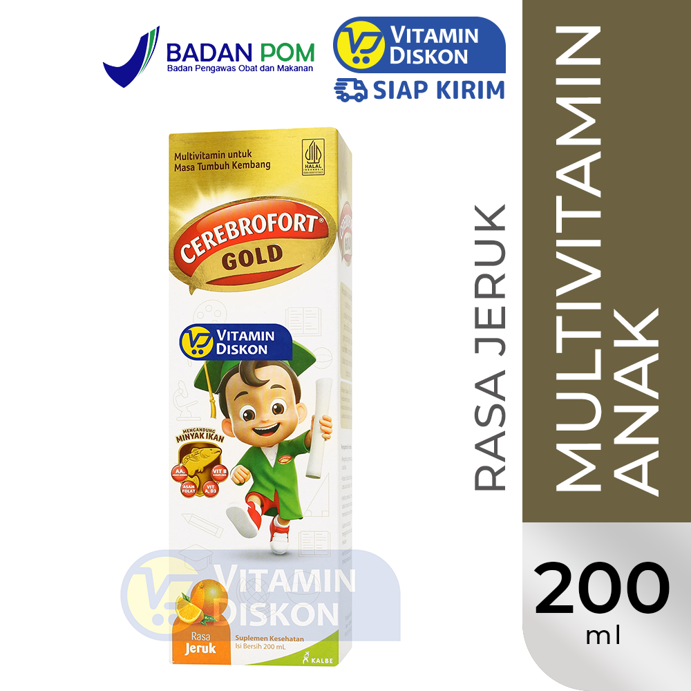 CEREBROFORT GOLD RASA JERUK 200ML