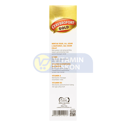CEREBROFORT GOLD RASA JERUK 200ML