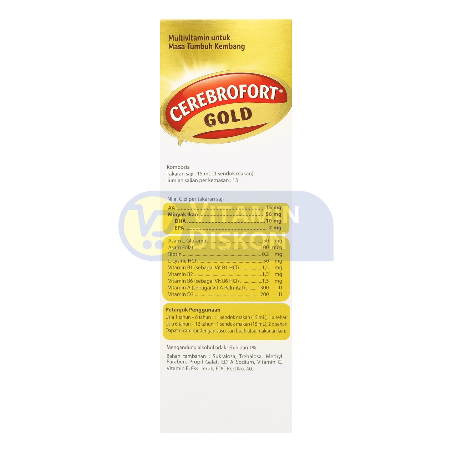 CEREBROFORT GOLD RASA JERUK 200ML
