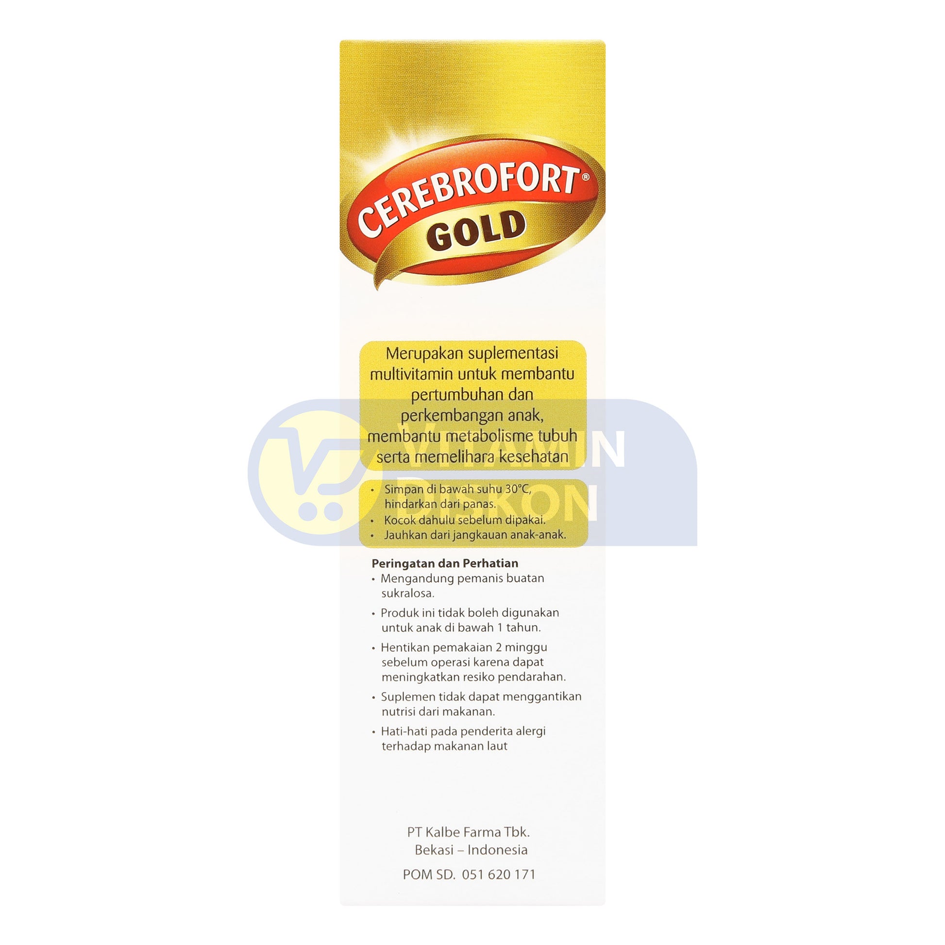 CEREBROFORT GOLD RASA STRAWBERRY 100ML