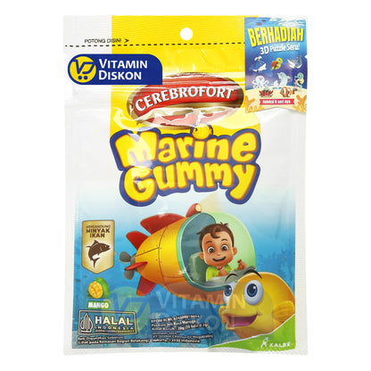 CEREBROFORT MARINE GUMMY RASA MANGGA 20GR