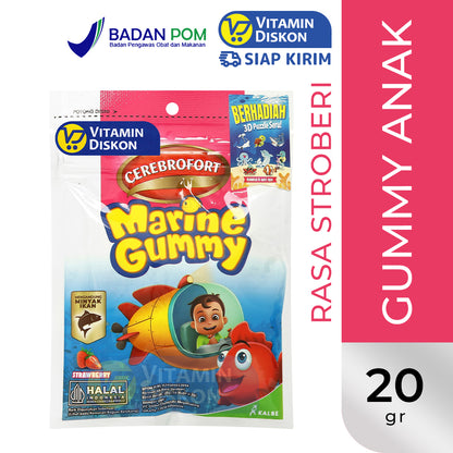 CEREBROFORT MARINE GUMMY RASA STRAWBERRY 20GR