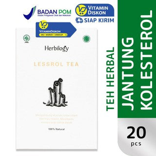 HERBILOGY LESSROL TEA 20 PCS/BOX BPOM UNTUK KESEHATAN TUBUH
