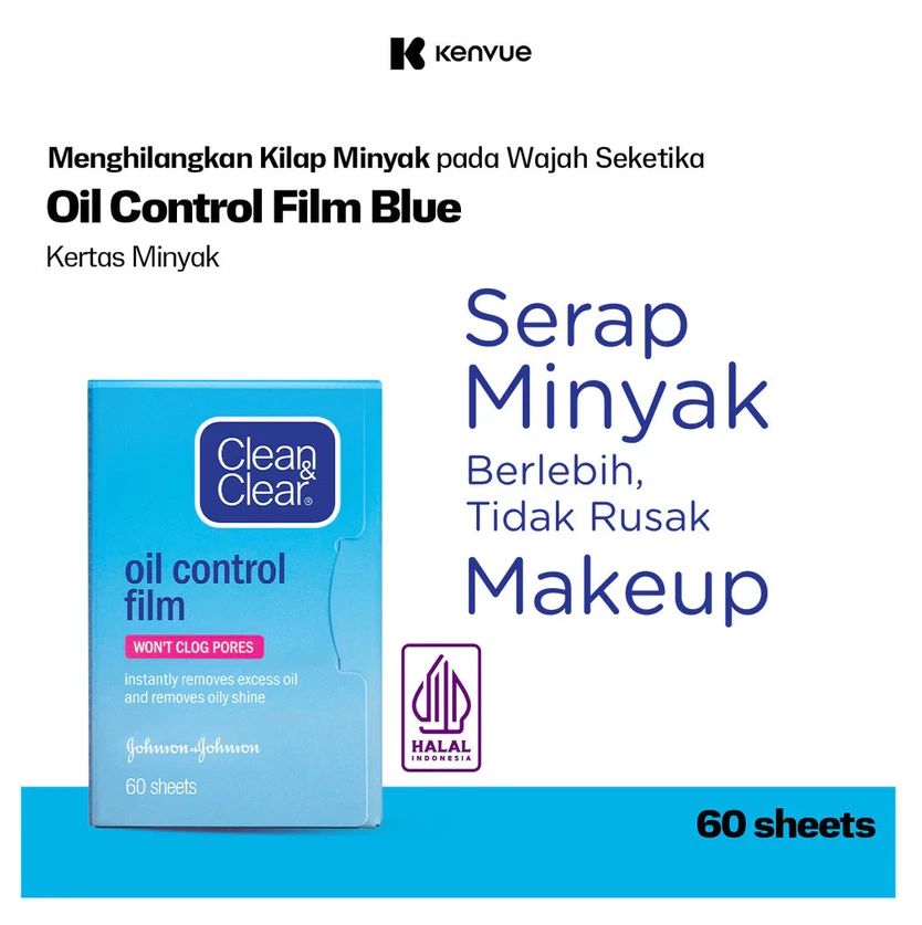 CLEAN & CLEAR OIL CONTROL FILM BLUE 60S