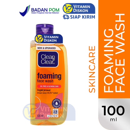 CLEAN & CLEAR FOAMING FACE WASH 100ML