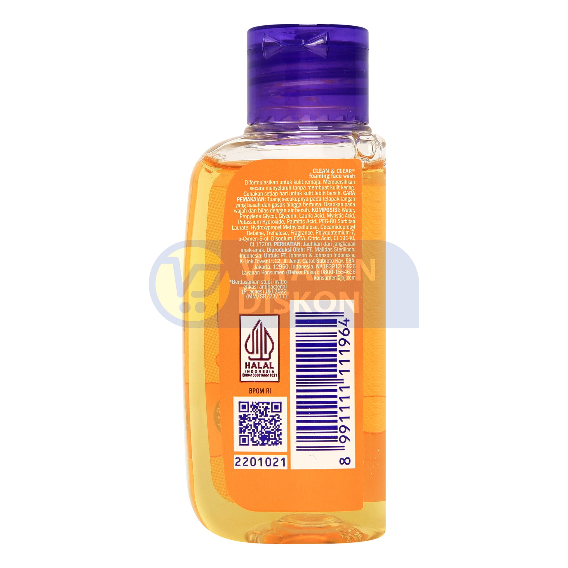 CLEAN & CLEAR FOAMING FACE WASH 50ML
