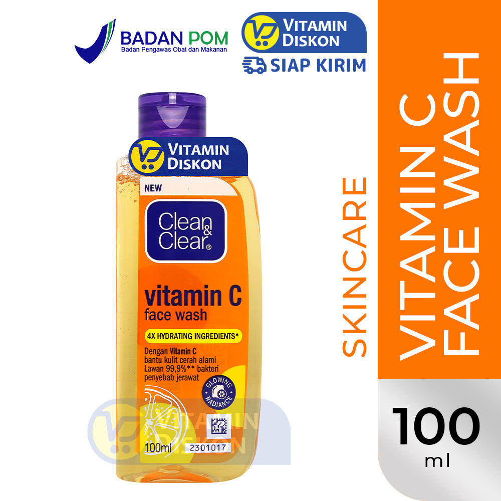CLEAN & CLEAR VITAMIN C FACE WASH 100ML