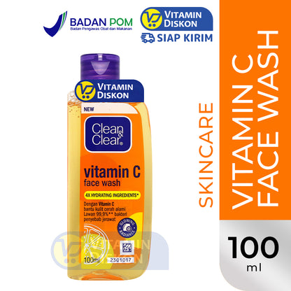 CLEAN & CLEAR VITAMIN C FACE WASH 100ML