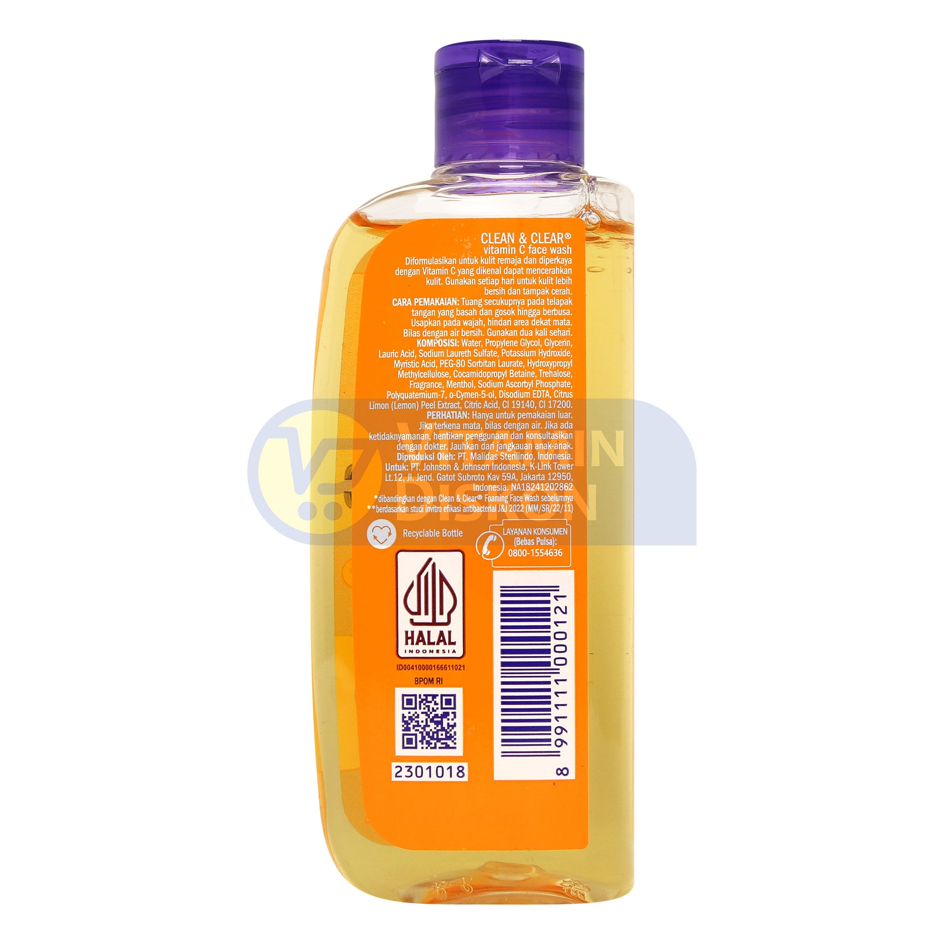 CLEAN & CLEAR VITAMIN C FACE WASH 100ML