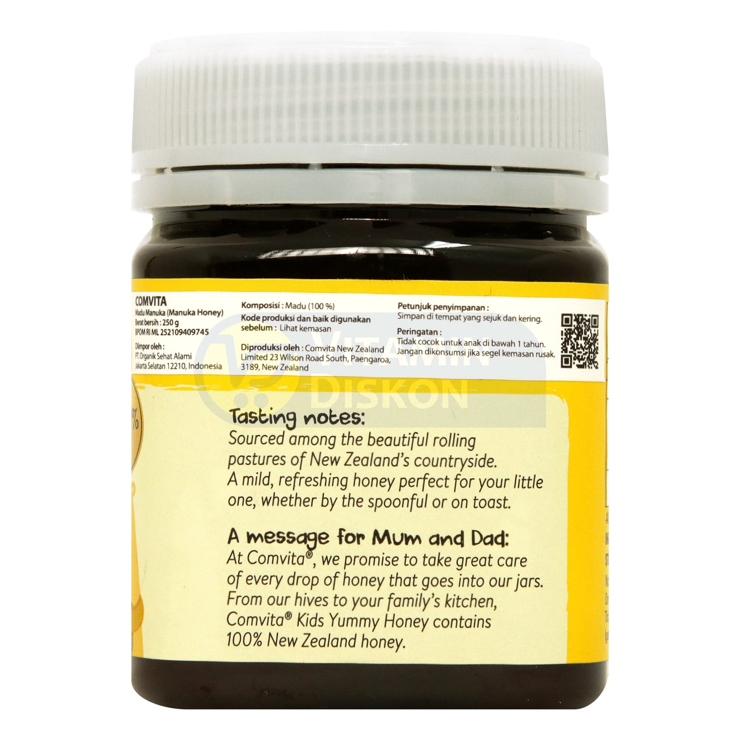 COMVITA KIDS YUMMY HONEY 250 GR