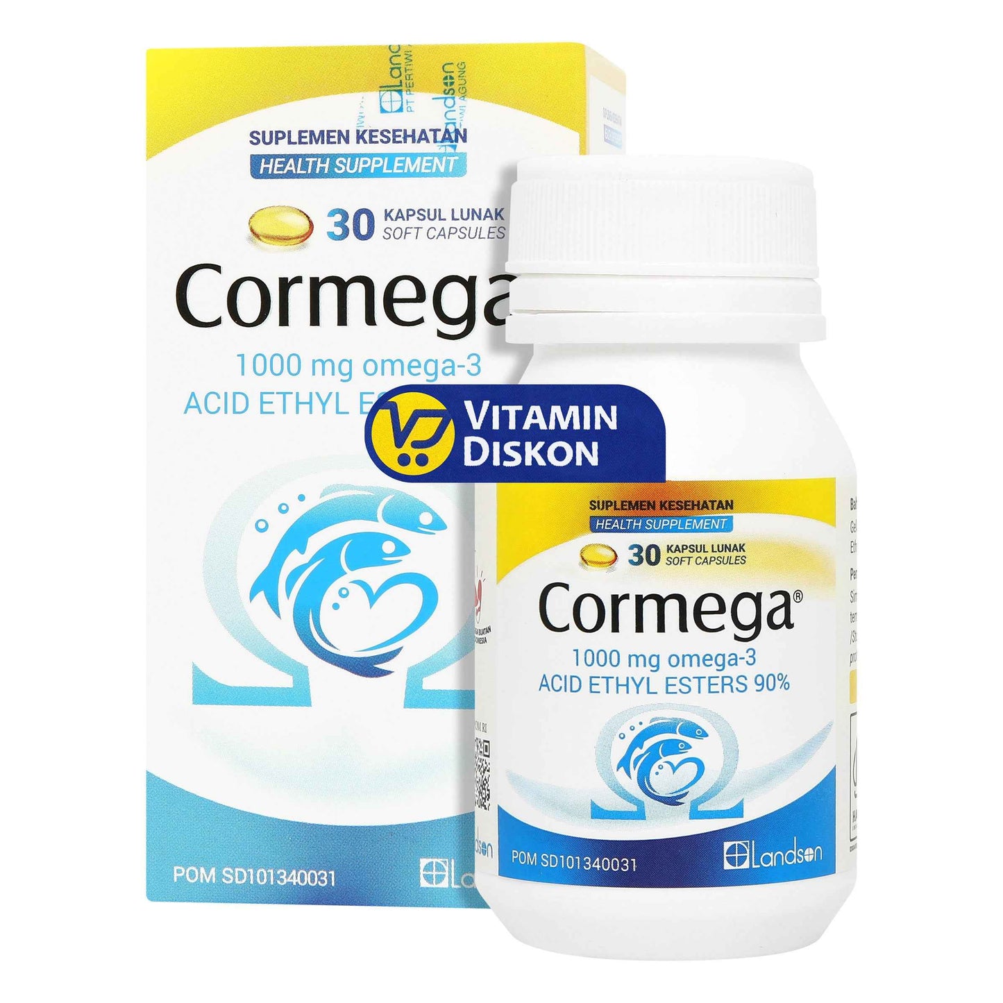 CORMEGA 1000 MG OMEGA 3 30 KAPSUL LUNAK
