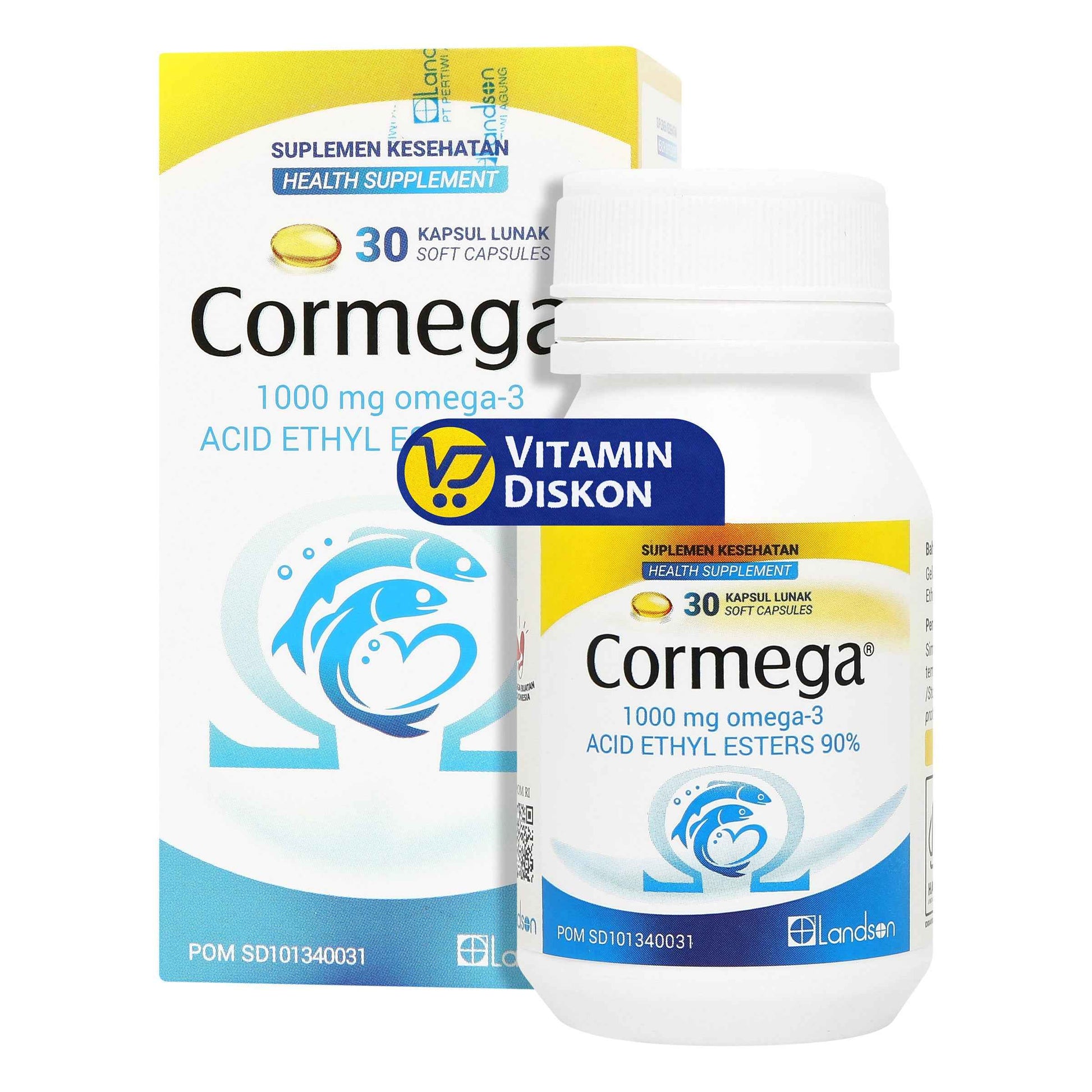 CORMEGA 1000 MG OMEGA 3 30 KAPSUL LUNAK