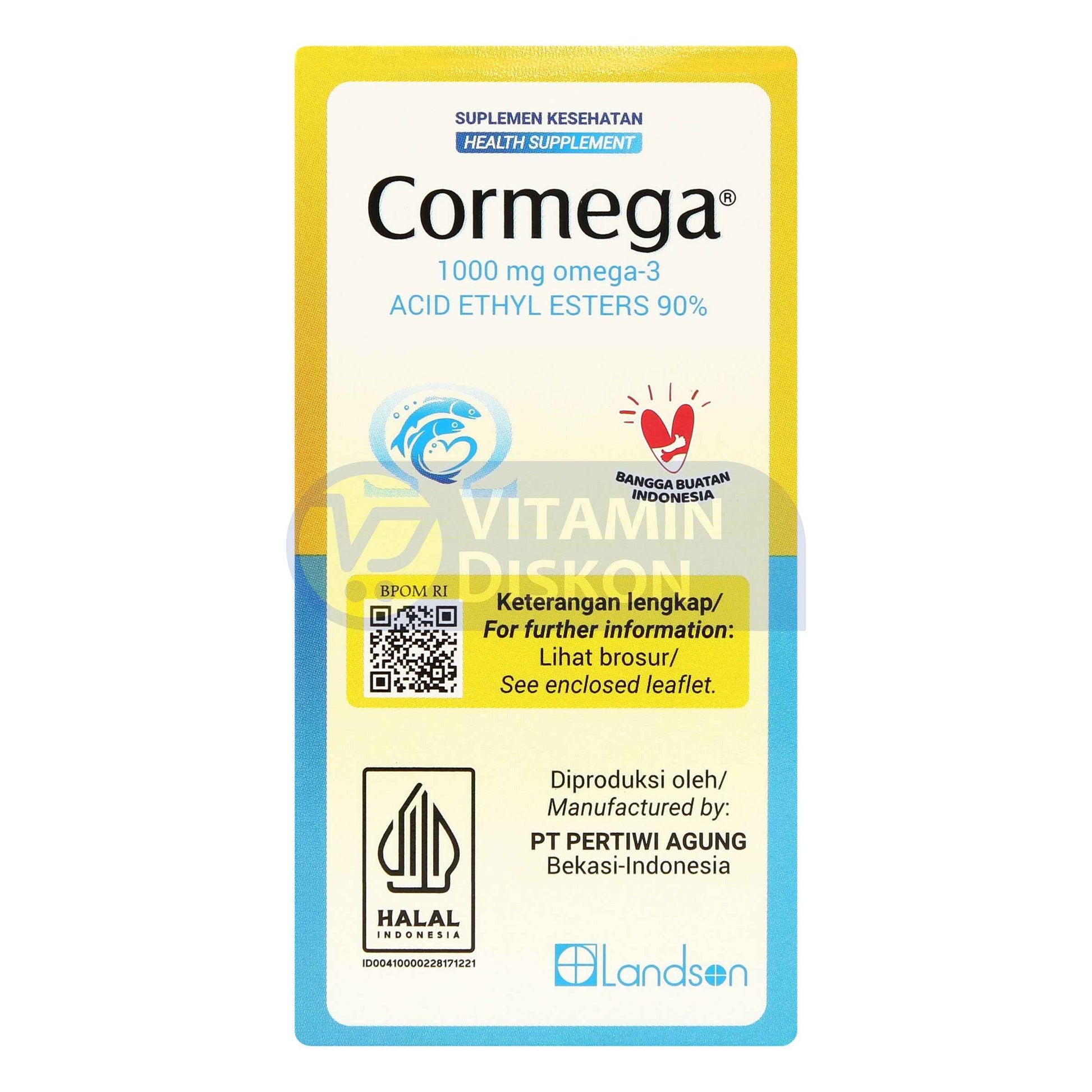 CORMEGA 1000 MG OMEGA 3 30 KAPSUL LUNAK