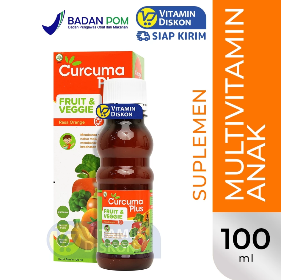 CURCUMA PLUS FRUIT AND VEGIE ORANGE - 100 ML