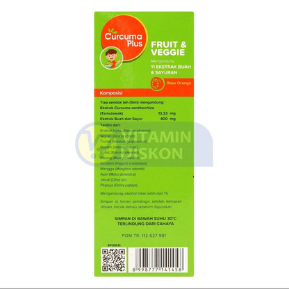 CURCUMA PLUS FRUIT AND VEGIE ORANGE - 100 ML