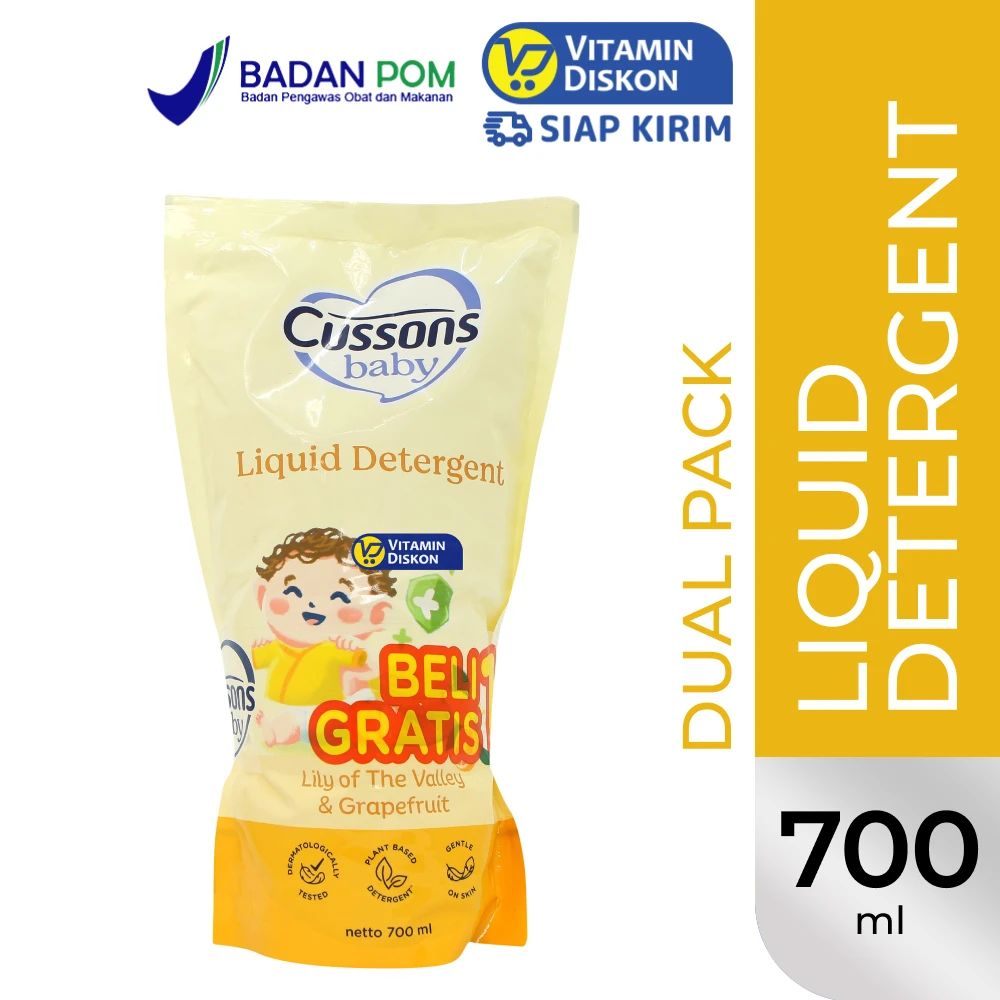 CUSSONS BABY LIQUID DETERGENT 700ML DUAL PACK