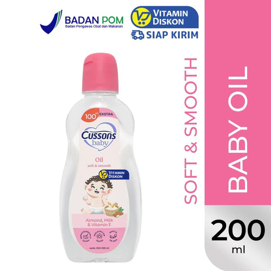 CUSSONS BABY OIL EXTRA FILL SOFT & SMOOTH 100ML+100ML Default Title