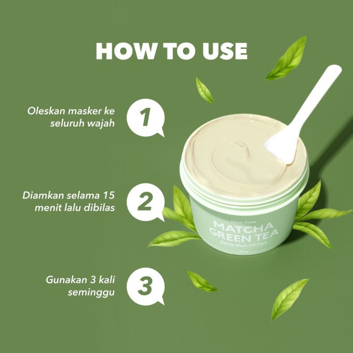 TEDDY CLUBS MATCHA CLAY MASK 100GR