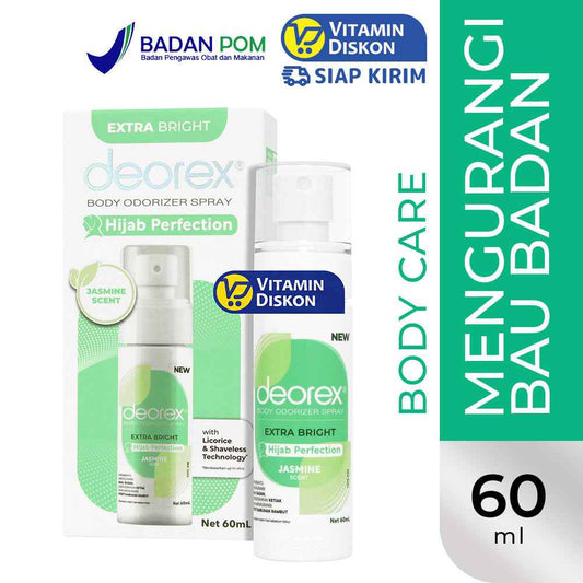 DEOREX BODY ODORIZER SPRAY EXTRA BRIGHT JASMINE SCENT 60 ML