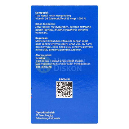 OXYVIT D3 1000 IU 60 SOFTGEL