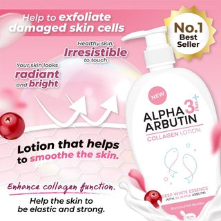 PRECIOUS SKIN ALPHA ARBUTIN 3 PLUS COLLAGEN WHITENING LOTION , HAND BODY 500ML