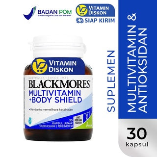 BLACKMORES MULTIVITAMIN PLUS BODY SHIELD 30 SOFT CAPSULE BPOM KALBE