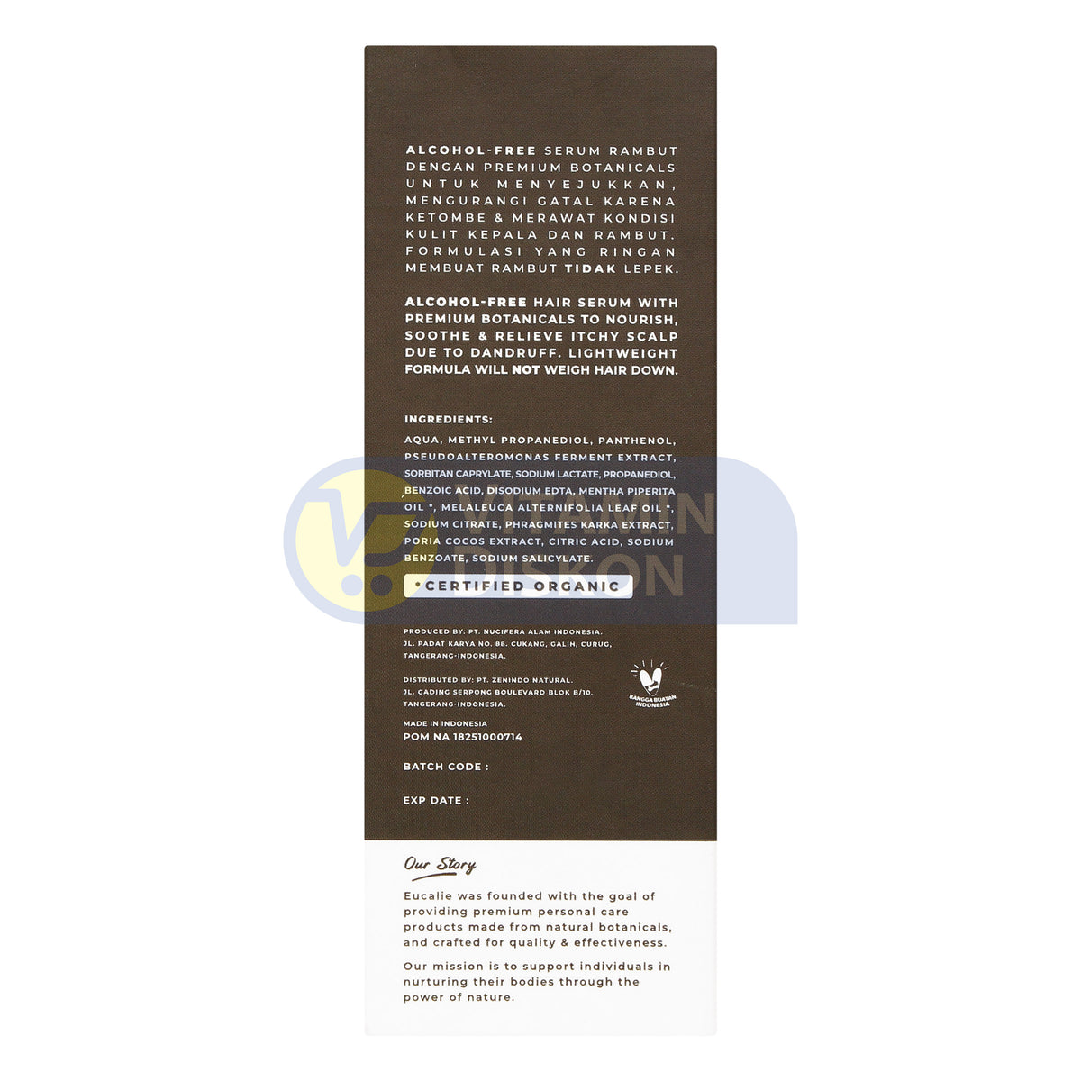 EUCALIE SCALP CARE ORGANIC HAIR SERUM 30ML