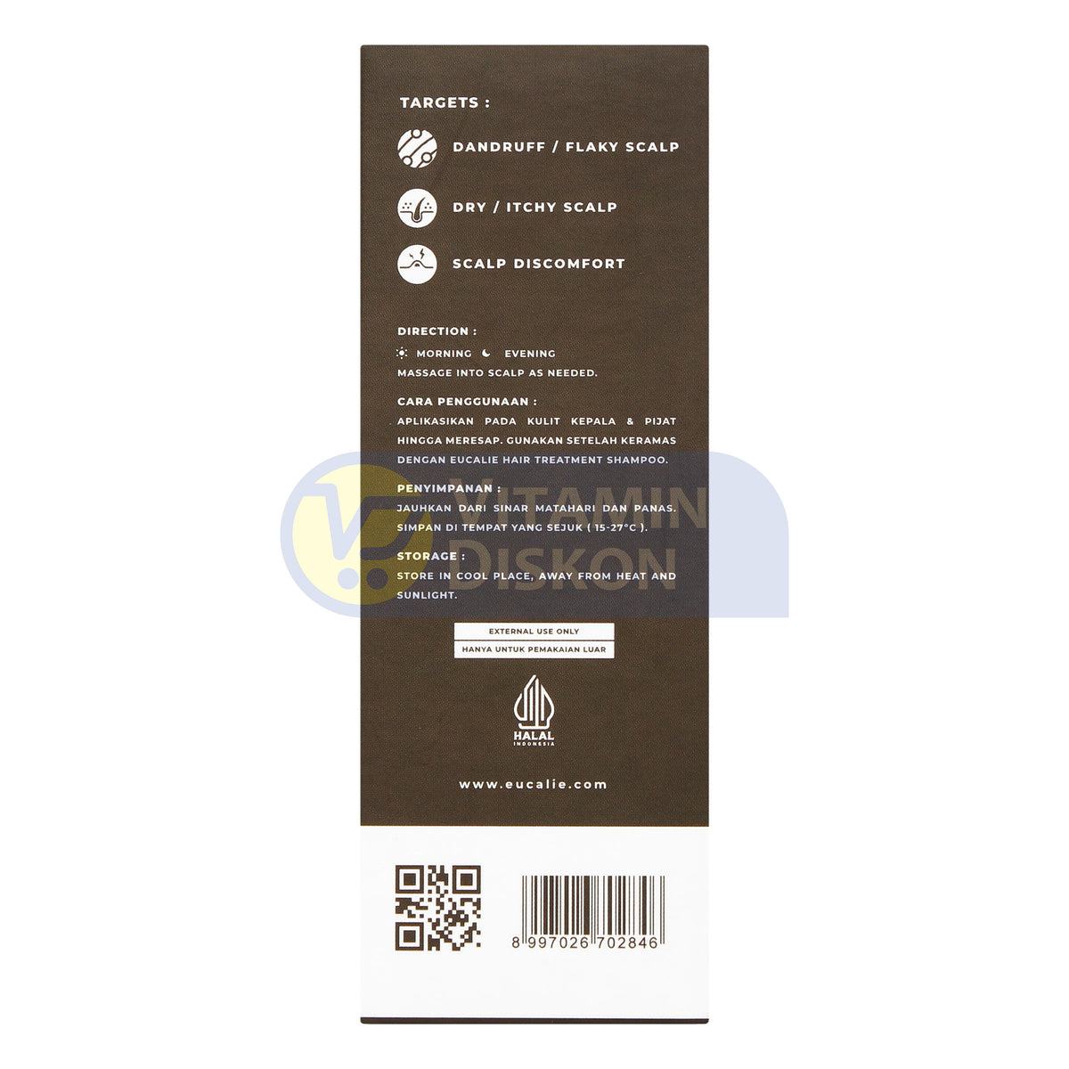 EUCALIE SCALP CARE ORGANIC HAIR SERUM 30ML