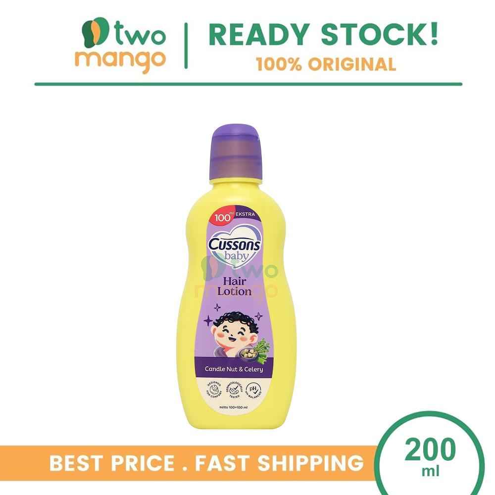 CUSSONS BABY HAIR LOTION EXTRA FILL CANDLE NUT 100ML+100ML