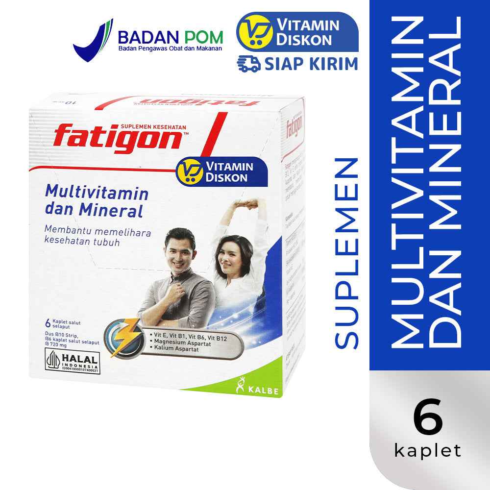 FATIGON MULTIVITAMIN DAN MINERAL 1 BOX ISI 10 STRIP