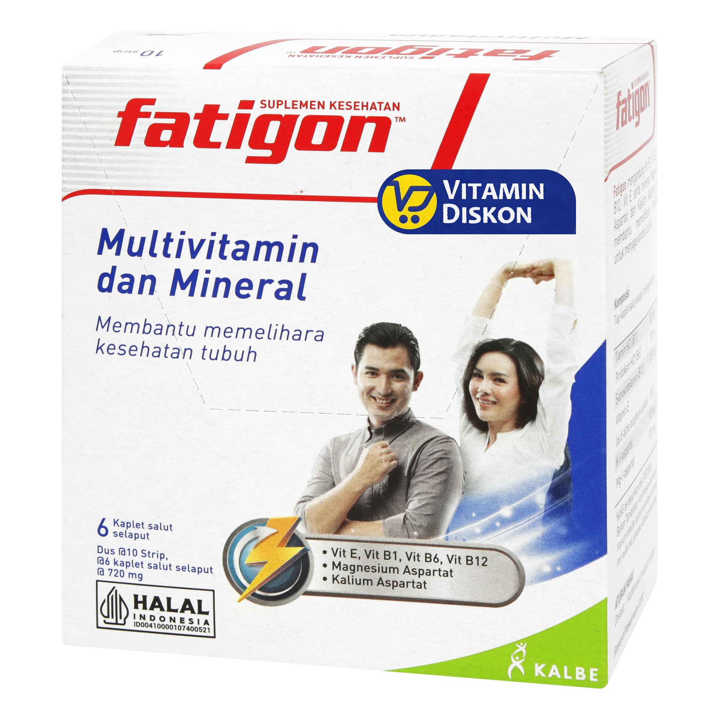 FATIGON MULTIVITAMIN DAN MINERAL 1 BOX ISI 10 STRIP