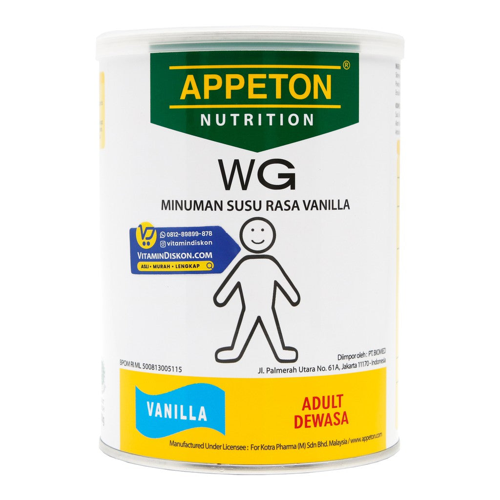 APPETON WEIGHT GAIN SUSU UNTUK GEMUK RASA VANILLA 450 Gr