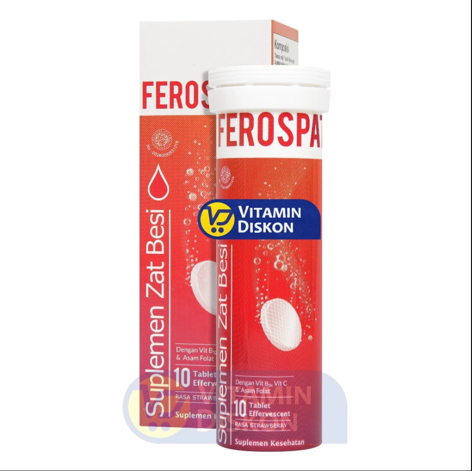 FEROSPAT SUPLEMEN ZAT BESI10 TABLET EFFERVESCENT