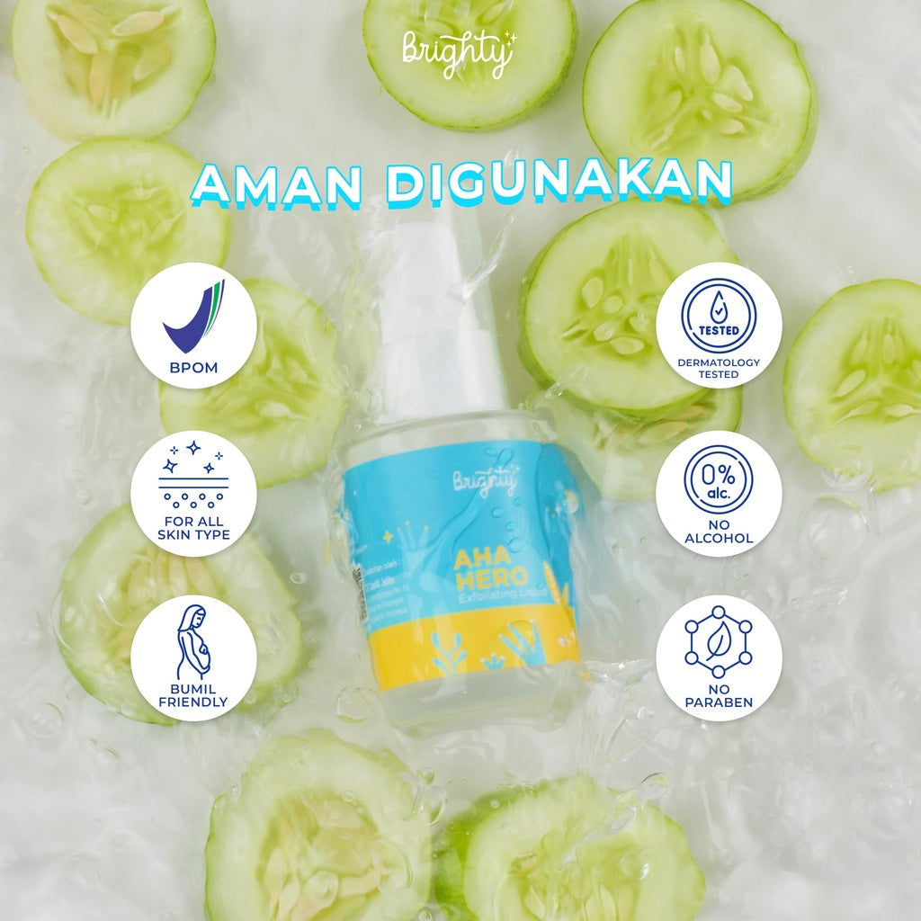 BRIGHTY AHA HERO EXFOLIATING LIQUID 35ML