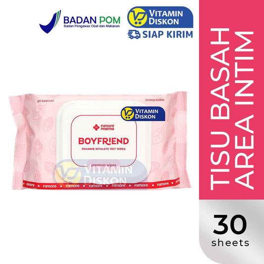 FILMORE PHARMA BOYFRIEND FEMININE INTIMATE WET WIPES - 30 SHEETS