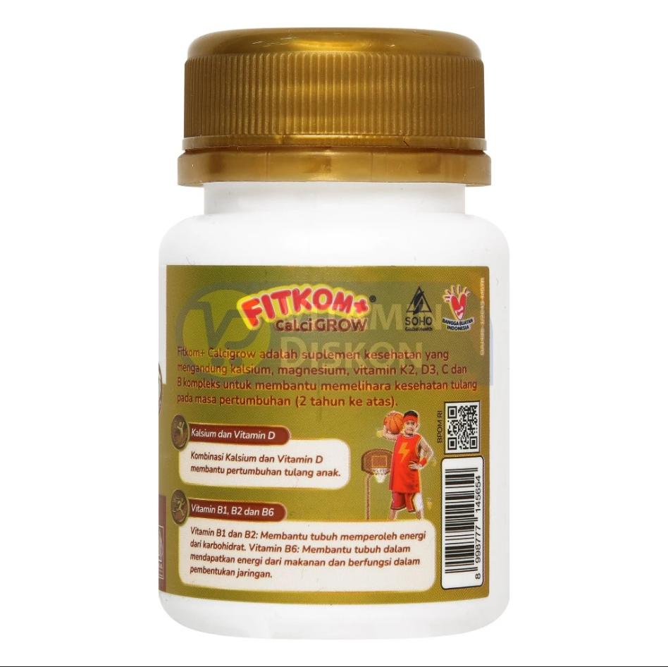 FITKOM CALCI GROW - ISI 21 TABLET KUNYAH