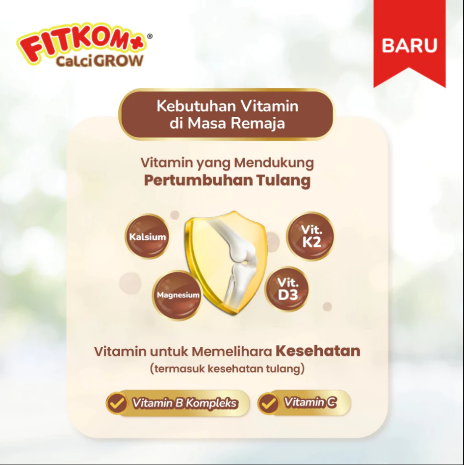 FITKOM CALCI GROW - ISI 21 TABLET KUNYAH