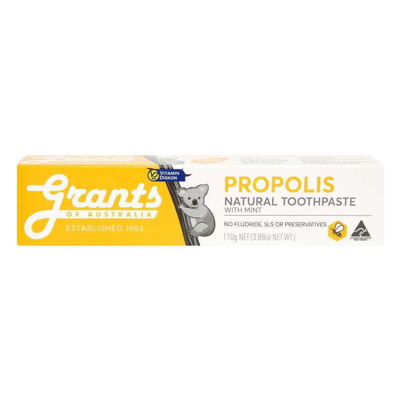 GRANTS OF AUSTRALIA PROPOLIS NATURAL TOOTHPASTE FLUORIDE FREE 110G