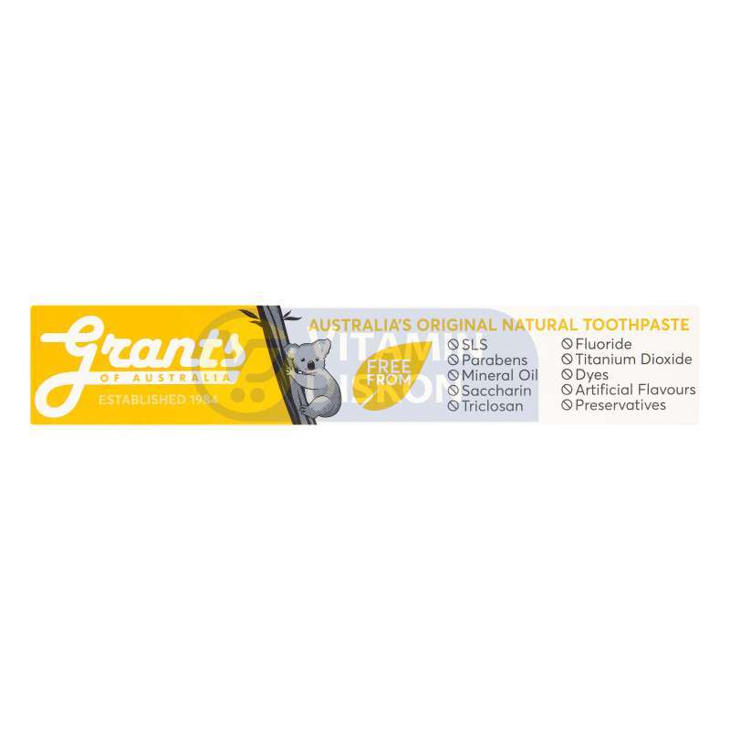 GRANTS OF AUSTRALIA PROPOLIS NATURAL TOOTHPASTE FLUORIDE FREE 110G