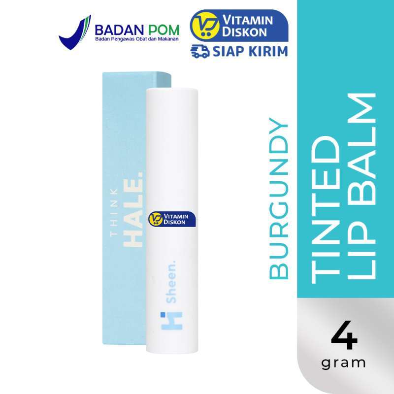 HALE SHEEN TINTED LIP BALM + UV FILTER BURGUNDY