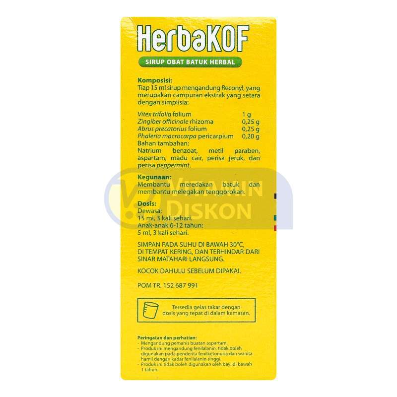 HERBAKOF SIRUP OBAT BATUK HERBAL 60 ML