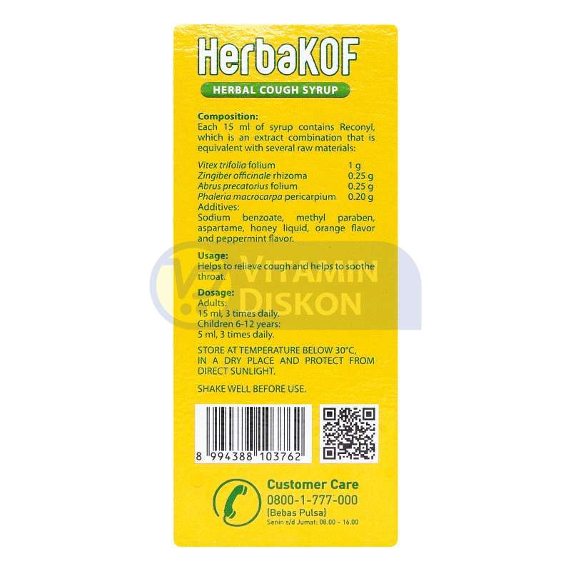HERBAKOF SIRUP OBAT BATUK HERBAL 60 ML