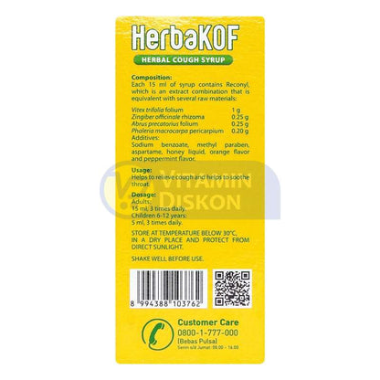 HERBAKOF SIRUP OBAT BATUK HERBAL 60 ML
