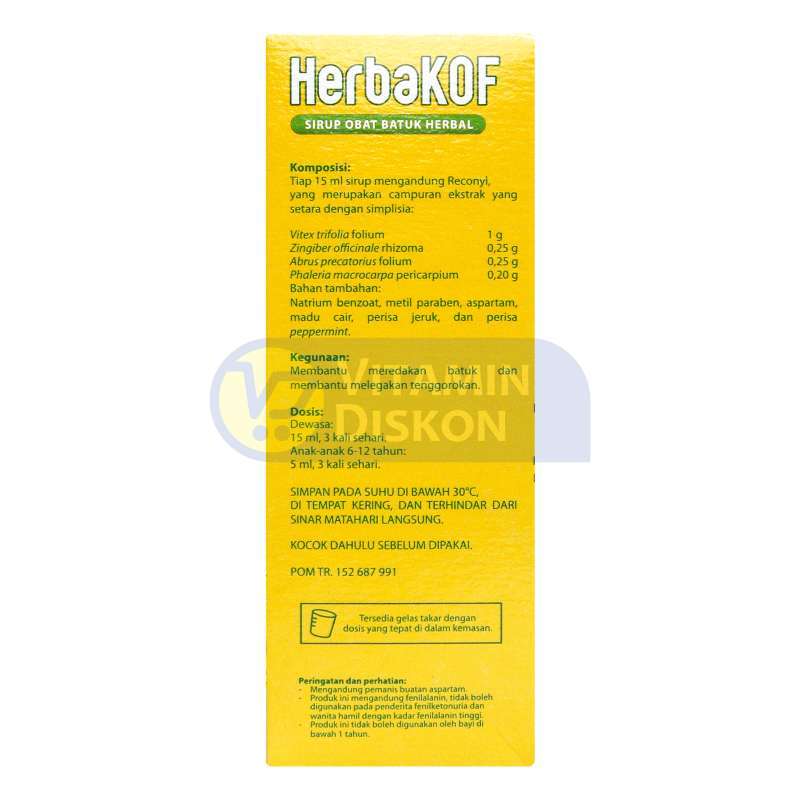 HERBAKOF SIRUP OBAT BATUK HERBAL 100 ML