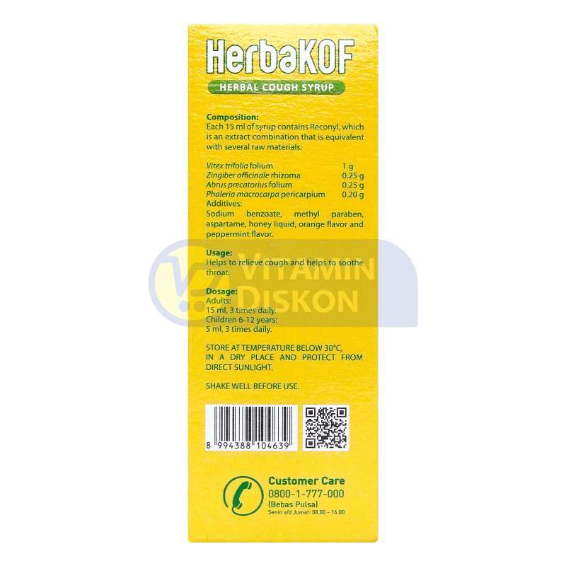 HERBAKOF SIRUP OBAT BATUK HERBAL 100 ML