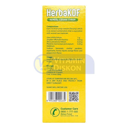 HERBAKOF SIRUP OBAT BATUK HERBAL 100 ML