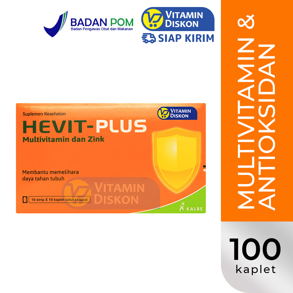 HEVIT PLUS MULTIVITAMIN DAN ZINK 1 BOX ISI 10 STRIP