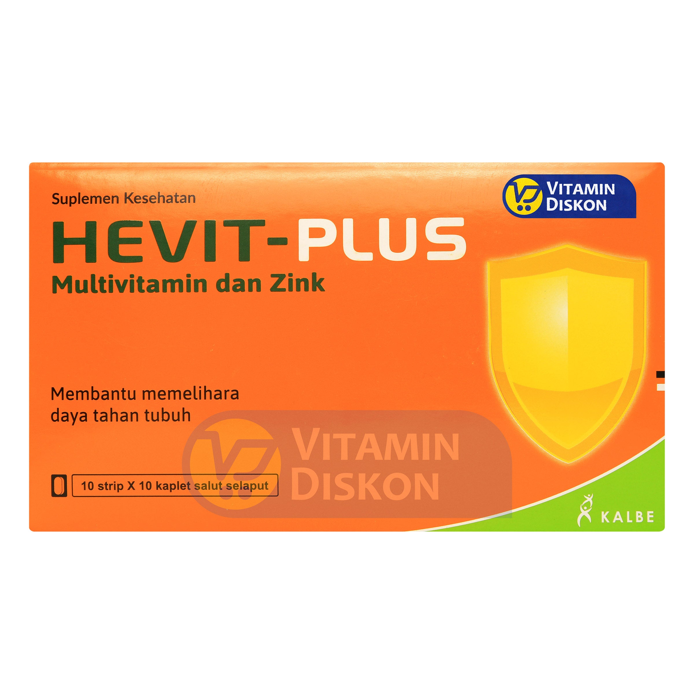 HEVIT PLUS MULTIVITAMIN DAN ZINK 1 BOX ISI 10 STRIP